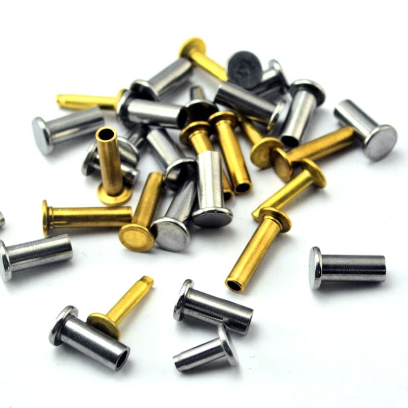 9 Sets Kitchen Knife Handle Rivet Screw Brass 5/16" x