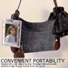 Silver Star Photocard Holder Keychain - Clear Protective Badge Holder