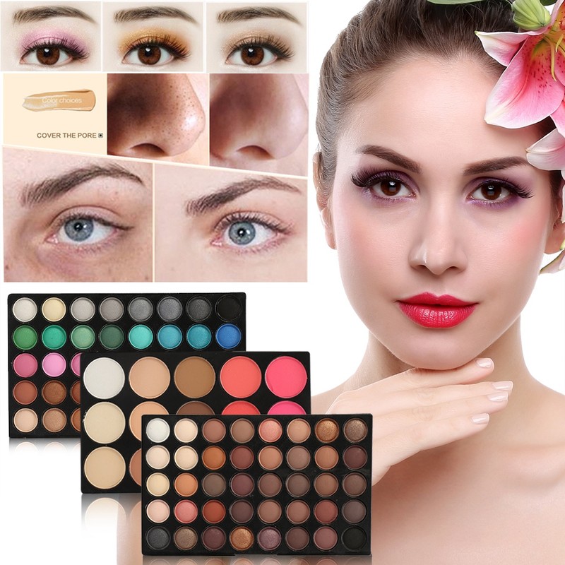 Professional 80Colors Eyeshadow + 15Colors Blusher & Concealer Contour Eye