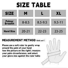 VZVXDW Winter Gloves, Waterproof Thermal Touchscreen Ski Gloves for Men Women, Suit for Running, Cycling, Biking, Hiking, Driving, Walking, Typing, Freezer Work (Black, Medium)