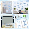 CJiangpo 30Pcs Coquette Sticky Notes Cute Blue Bow Sticky Note
