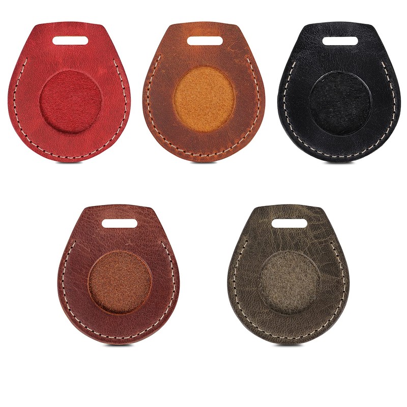 LONDO AirTag-Etui aus echtem Leder mit Trageriemen