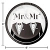 Creative Converting Mr. Wedding Paper Plates, 9", Multi-color