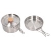 Cooking Pot and Pan Set 304 Stainless Steel Portable Camping