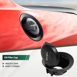 Unbranded Fuel Gas Door Lid Vapor Edition MATTE FOR DODGE CHALLENGER # 68250120AA Black