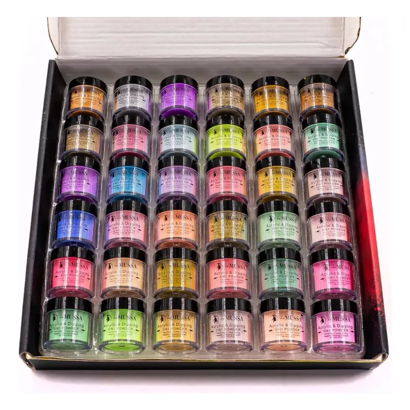 Mussa Set De 36 Botes Acrílico 10g Uñas Acrilicas ,