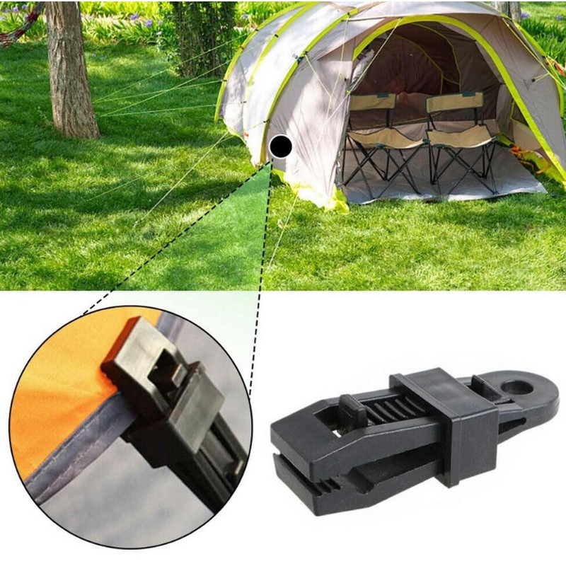 Linxor - Set aus 10 Spannzangen, Clips für Planen oder