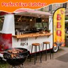 BBQ Feather Flag, 8.2ft BBQ Sign with Aluminum Pole and