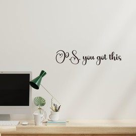 You Got This Vinyl Wall Decal Inspirational Quotes Home Decor Motivational Decals for Bathroom Mirror