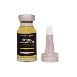 Nuestra Tierra Cosmetica Péptidos Biomiméticos, Suero Concentrado con Peptosomas, 14 ml, para Todo Tipo de Piel, Uso Externo Exclusivo