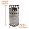 TOAKS Titanium Large Collapsible Wood Burning Stove – Ultralight, Compact