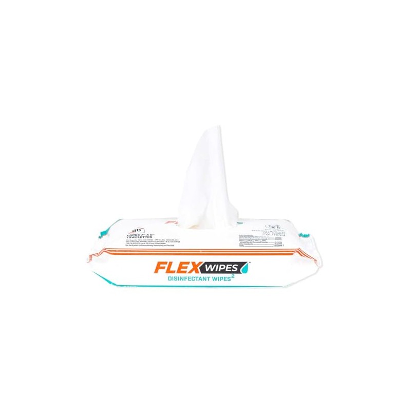 Generic Flex Wipes 36080 Pack of 2 Disinfectant Wipes, Large