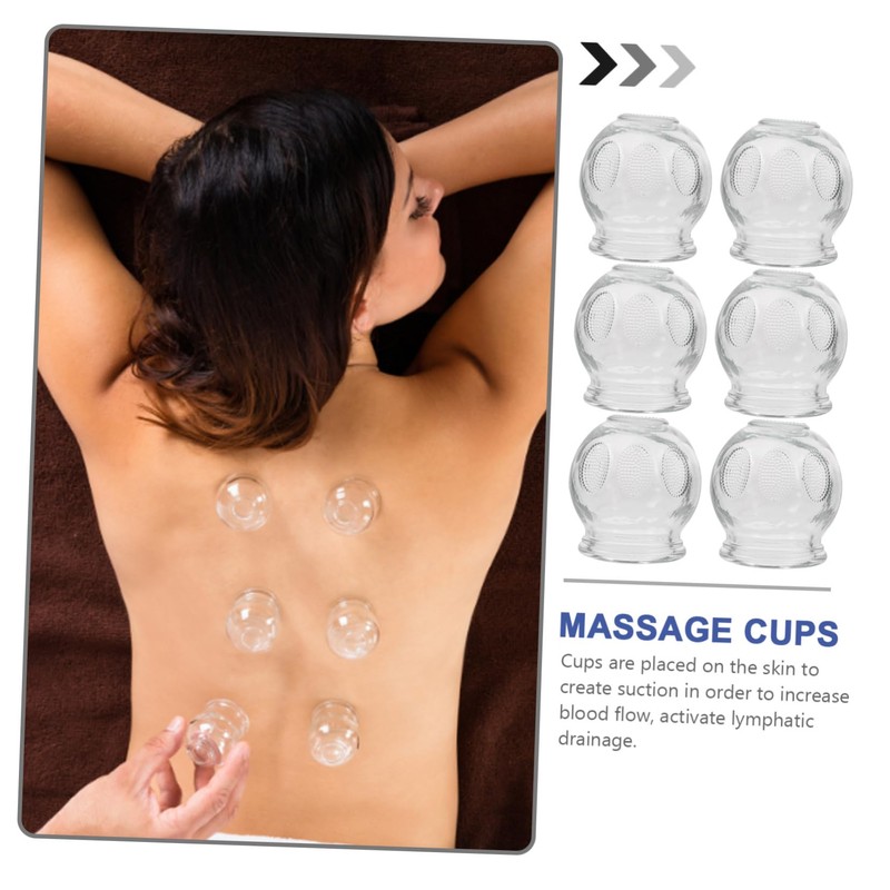 6 pcs Cupping Therapy Fire Cupping Therapy Device Massage Cups
