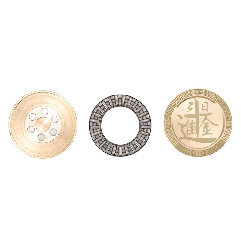 Magnetic Push Slider Stress Relief Round Portable EDC Push Slider