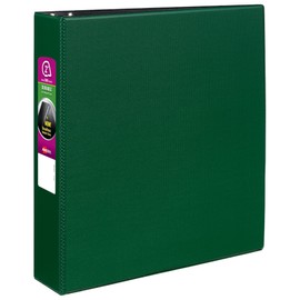 Avery Durable Binder, 2" Slant Rings, 500-Sheet Capacity, DuraHinge, Green (27553)