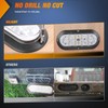 Nilight 6 Inch Oval White LED Trailer Tail Lights Surface