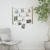 MELANNCO Natural Twine Two Bar Hanging Photo Collage with 30