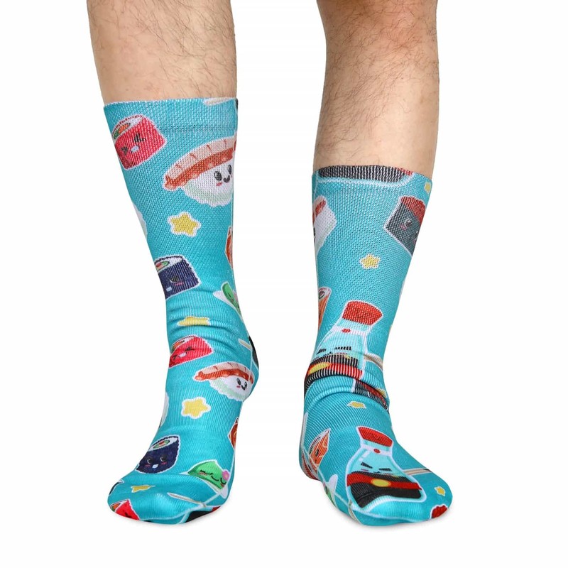 Benefeet Sox Novedad calcetines locos divertidos para hombres y niños,Sushi
