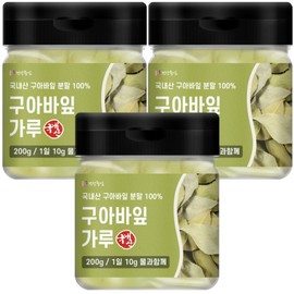 Domestic guava leaf powder 200g 3 pieces 100% guava leaf / 국산 구아바잎 분말 200g 3개 구아바잎 100%