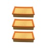 3x Trade-Shop Flat Pleated Filter/Lamellar Filter/Air Filter Compatible with Kärcher