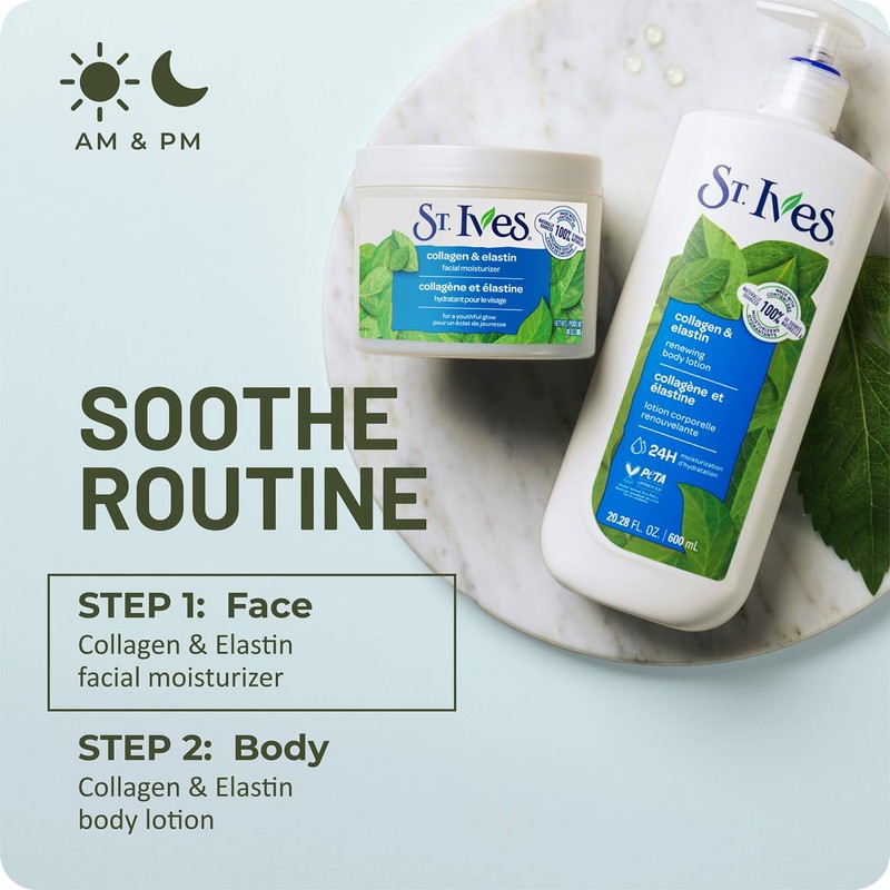 St. Ives Face Lotion 4-Pack – Collagen & Elastin Renewing