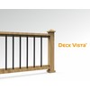Deck Vista 32" Rectangular Aluminum Baluster 30 Pack, Metal Deck