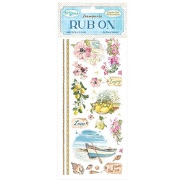 Stamperia DFLRB16 Rub On-Blue Dream, Multi-Colour, 10.16 cm x 21.6 cm