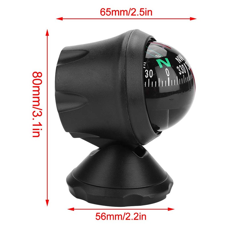 Ausla Boat Compass Portable Adjustable Navigation Bullet Compass with High