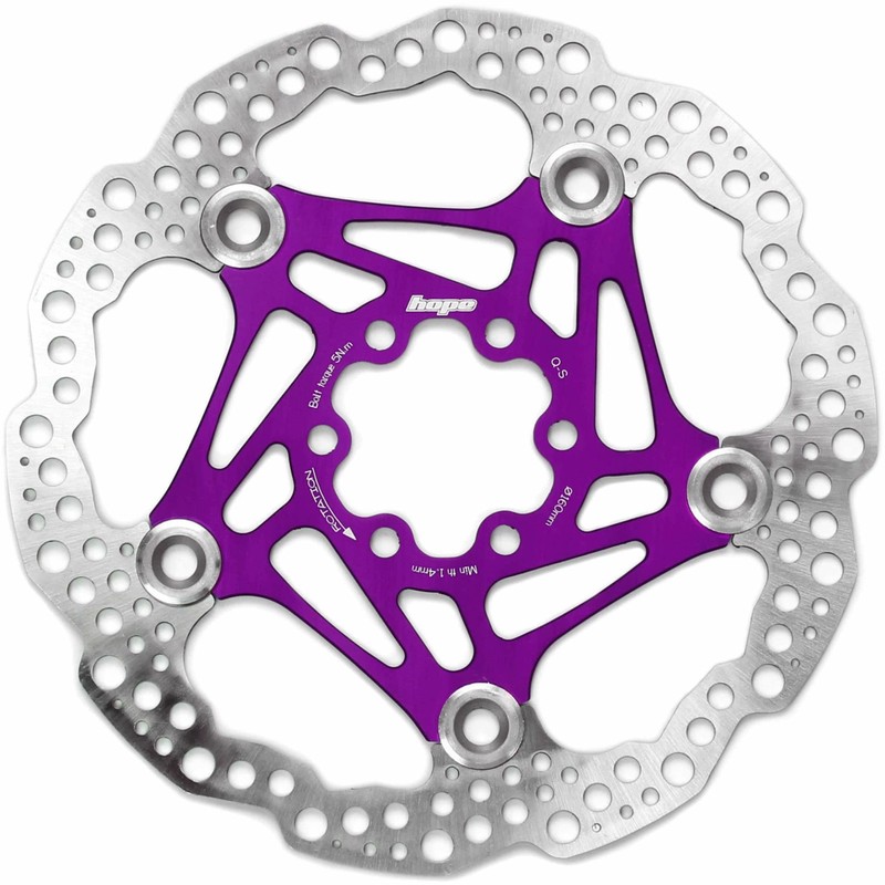 Hope Floating Disc Brake Rotor (Silver, 180mm)