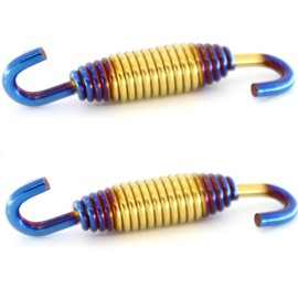 Pack of 2 58 mm Motorcycle Exhaust Springs, Exhaust Spring Hooks, Motorcycle Springs, Motorcycle Exhaust Middle Pipes Springs, Stainless Steel Springs, Swivel Springs, Universal Engines Parts