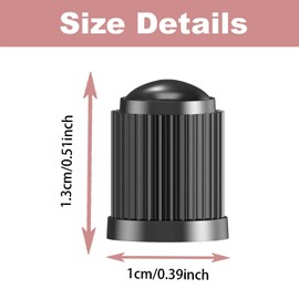30 Pcs Tyre Valve Caps, Universal Valve Tire Caps, O Seal Ring Tyre Caps, for SUV, Cars, Bike, Motorcycles, Trucks, Heavy-Duty, Airtight Seal, Screw-On, Easy to Operation(Black)