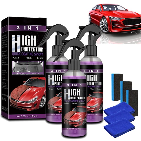 3 In 1 High Protection Quick Car Coating Spray, 5
