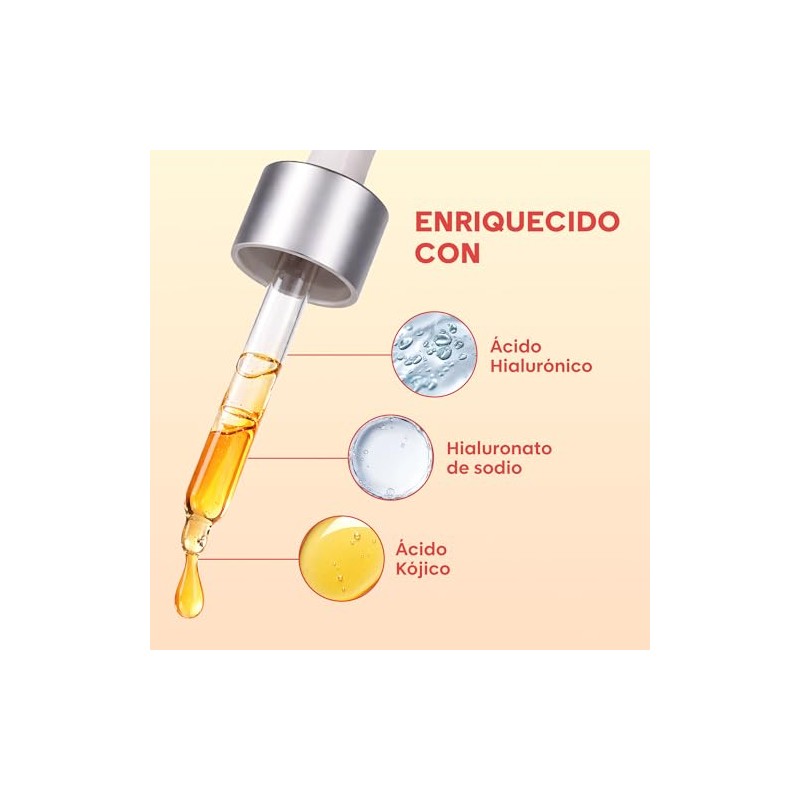 Sérum Facial Antimanchas con Ácido Kójico, Unifica el Tono, 30