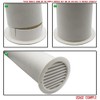 Kair White Circular Vent 128mm Dimension Wall Grille with Fly