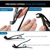 Beauté Secrets Large Nail Clippers Wide Jaw Opening, Sharp Angled