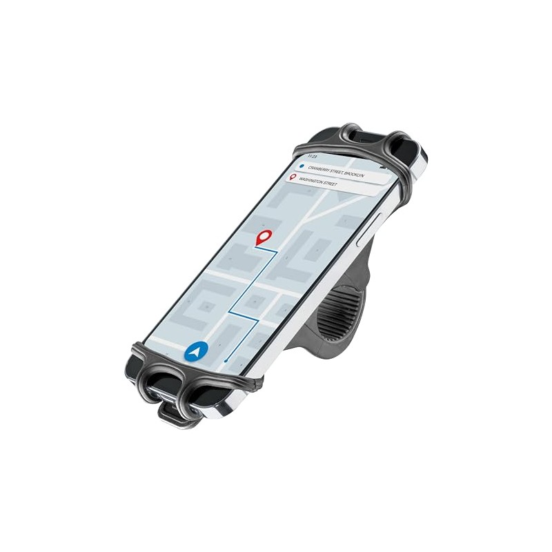 Newrban Unisex - Adult NEWMHOLDERSILICONK Handlebar Mount, Black, Per Smartphone