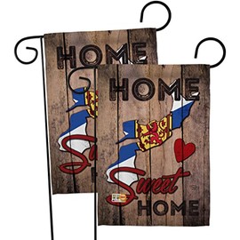 Ornament Collection GP191174-P3AE Canada Provinces Nova Scotia Home Sweet Flags of The World Impressions Decorative Vertical 13" x 18.5" 2 pcs Garden Pack