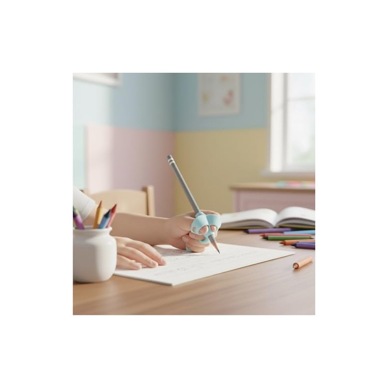 5 Pieces Ergonomic Pencil Grip, Writing Aid, Posture Correction, Improves