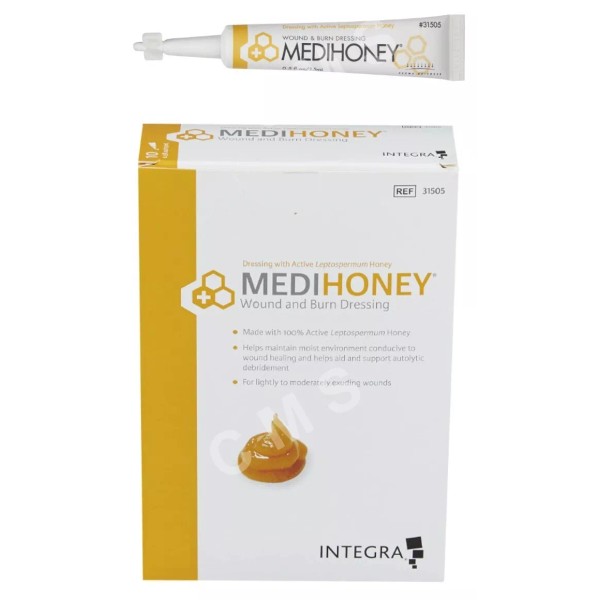 Derma Sciences MEDIHONEY Wound & Burn Dressing Paste 0.5oz 15mL
