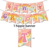 41 Hippie Party Decorations, Funky Party Decorations Including Hippie Banner,