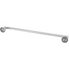 Stainless Steel Single Rod Towel Rack Round Base Bathroom Bedroom