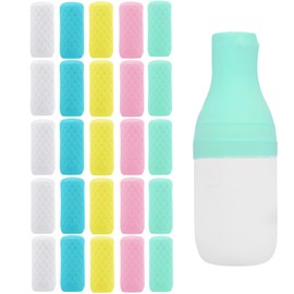 FOROUME 25 Pack Travel Essentials Silicone Bottle Covers, Cruise Ship Essentials, Travel Accessories Luggage for Women Men, Elastic Sleeves for Leak Proofing, Fit Most Travel Size Bottles Toiletries