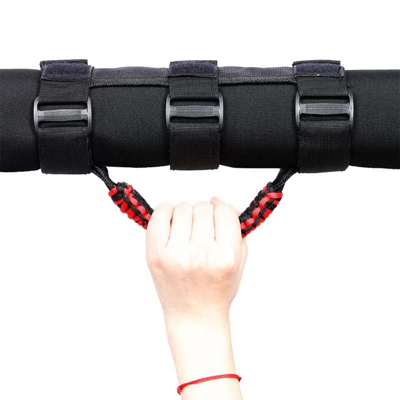 Car Roll Bar Paracord Grab Handles Grip Handles with 3