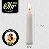 OHR CANDLES Shabbat Candles, Traditional Shabbos Candles, 3 Hour, 72