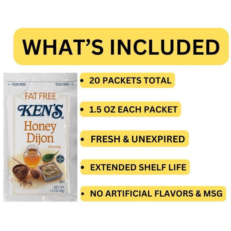 Arthur Nicolas 20 Count | Fat-Free Honey Dijon Salad Dressing