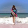 VANZEV Cosmic Planets Beach Towel 31inx51in, Galaxy Sand-Free Microfiber Bath
