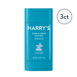 Harry's Mens Deodorant Antiperspirant, Odor & Sweat Control Antiperspirant for Men - Stone Scent, 3 Count