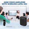 Voice Amplifier with Wireless Lapel Microphone for Teachers