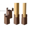Sephyroth Adjustable Bed Risers Furniture Risers 4Pack with Screw Clamp