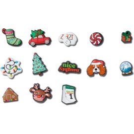 Crocs Jibbitz - Dijes para zapatos, colección de Navidad e invierno, paquete múltiple, Temporada de Navidad, 13 Pack